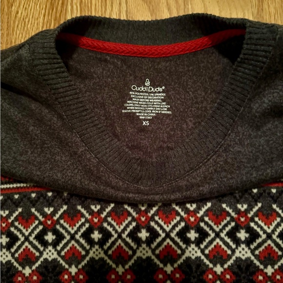 Ladies Cuddl Duds Nordic Winter Design - XS - Picture 4 of 10